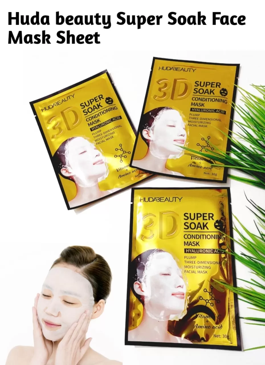 Huda Beauty Super Soak Conditioning Face Mask Sheet 1Pcs - image 8