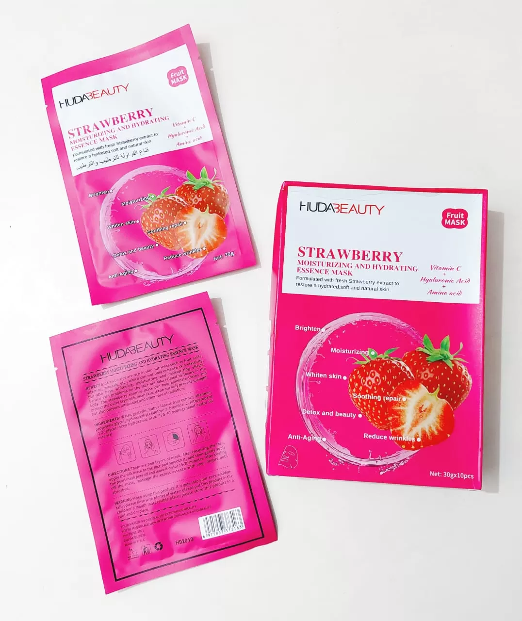 Huda Beauty Strawberry Face Mask Sheet 1Pcs - image 2