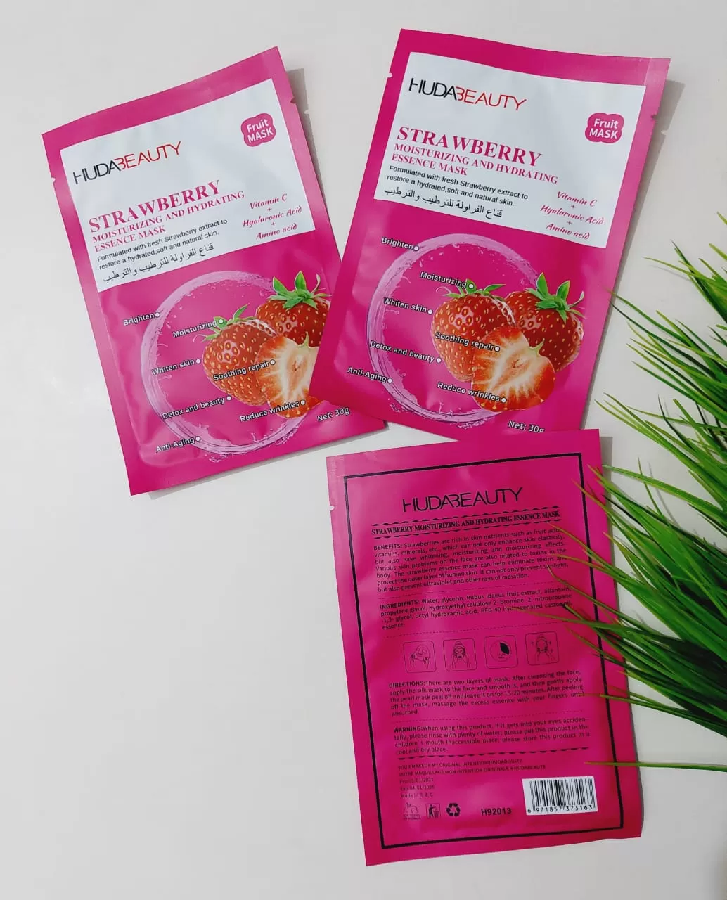 Huda Beauty Strawberry Face Mask Sheet 1Pcs - image 3