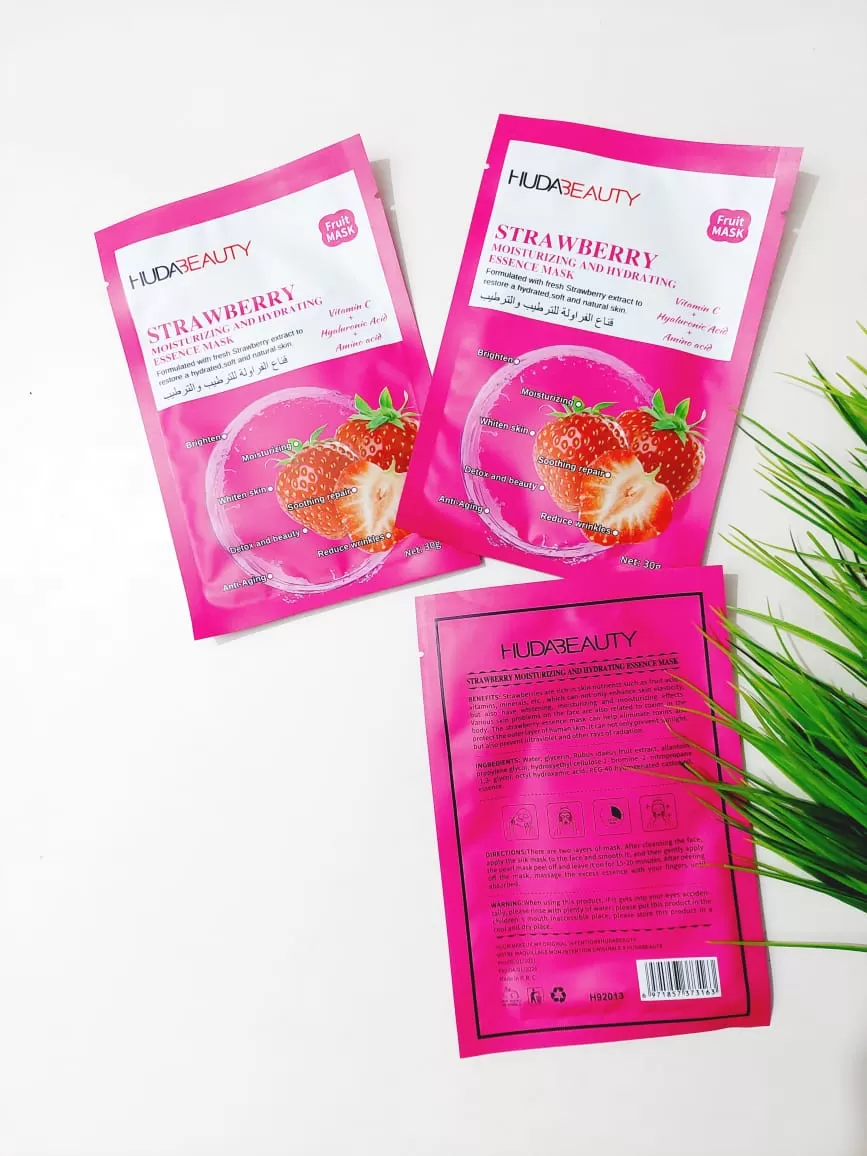 Huda Beauty Strawberry Face Mask Sheet 1Pcs - image 4