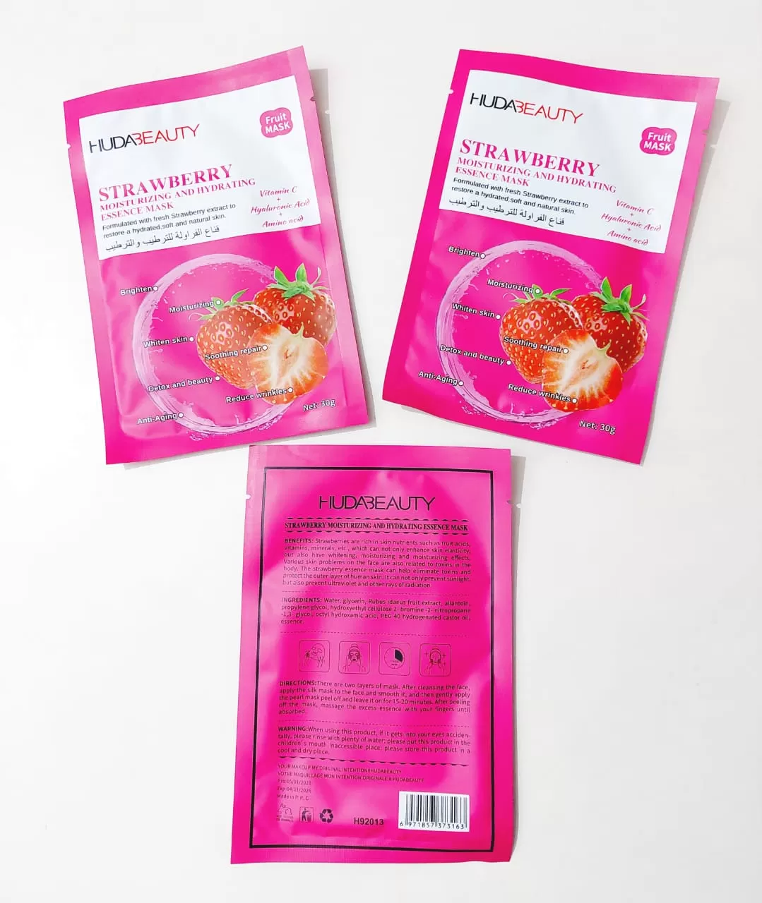 Huda Beauty Strawberry Face Mask Sheet 1Pcs - image 6