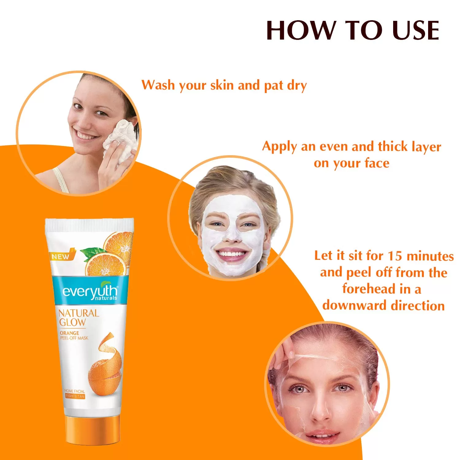 Everyuth Natural Orange Peel Off Mask 30g - image 5