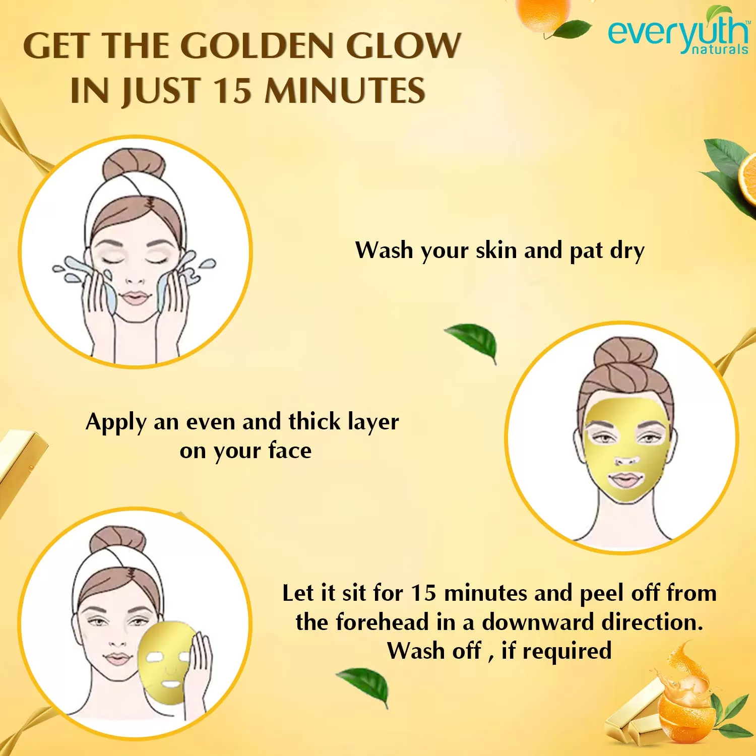 Everyuth Natural Golden Glow Peel Off Mask 50g - image 6