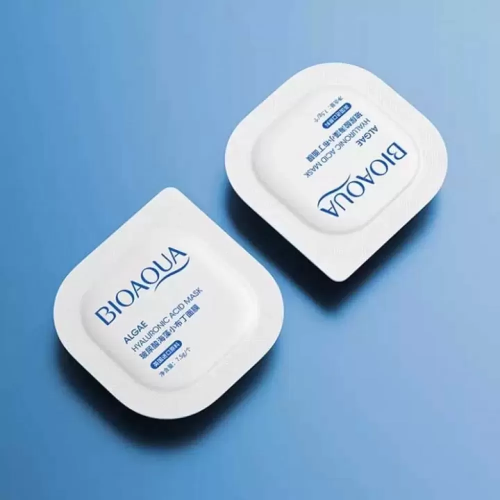 Bioaqua Hyaluronic Acid Seaweed Pudding Facial Mask Cream 8Pcs/1Box - image 1