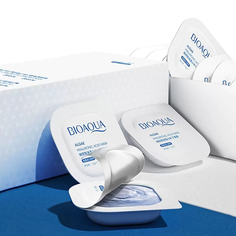 Bioaqua Hyaluronic Acid Seaweed Pudding Facial Mask Cream 8Pcs/1Box - image 7