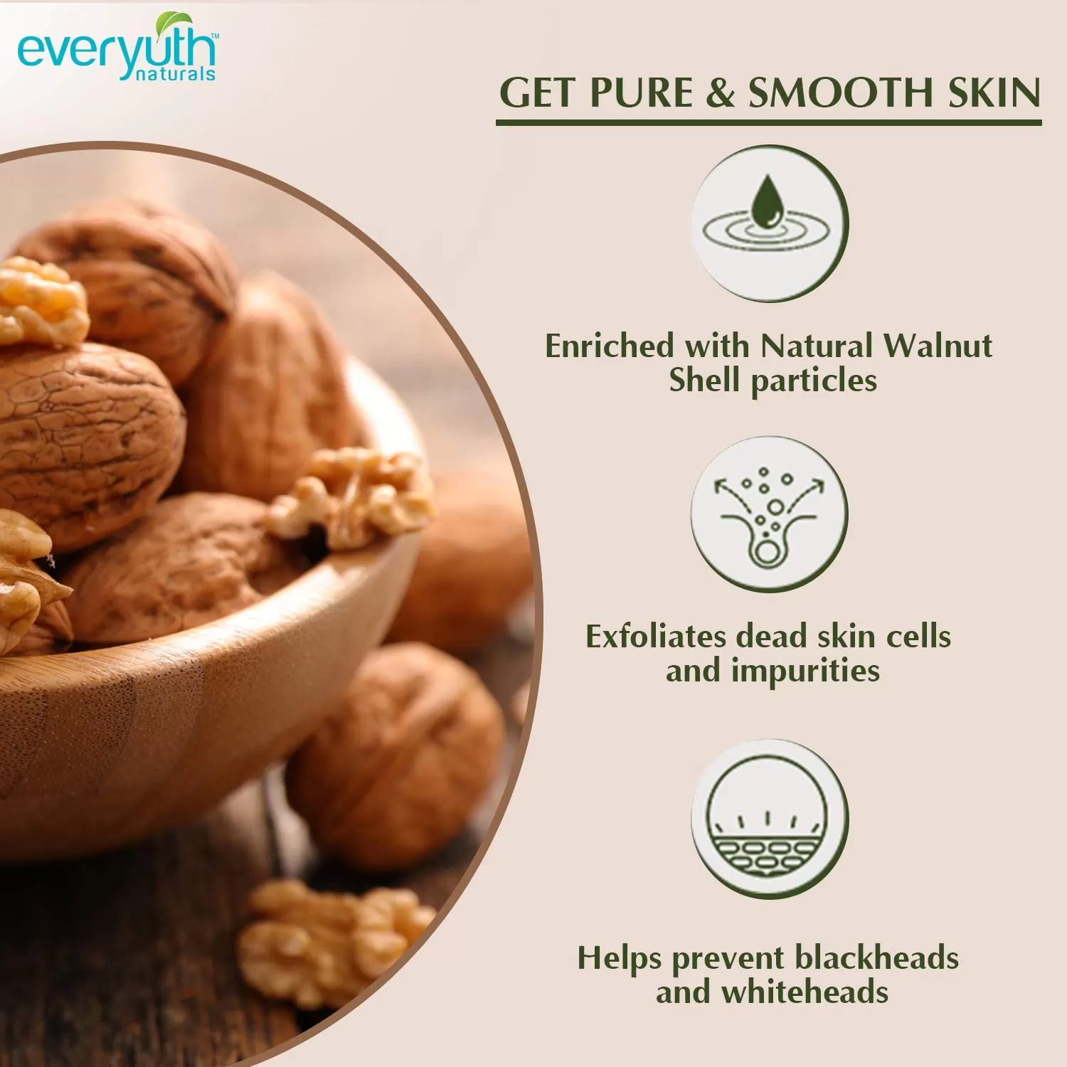Everyuth Natural Exfoliating Walnut Scrub 50g - image 3