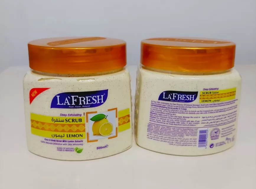 Lafresh Lemon Scrub 500ml Face & Body Scrub - image 4