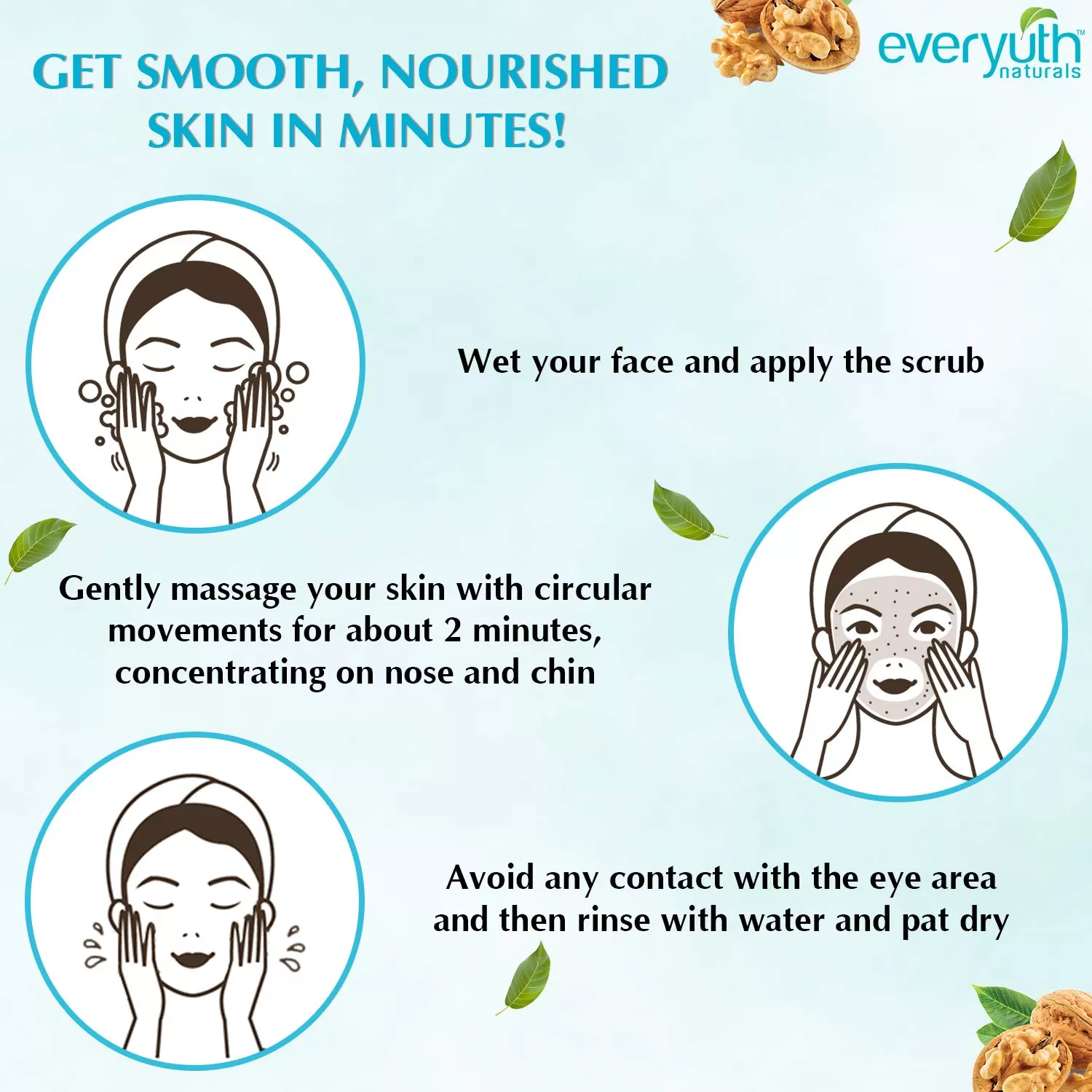 Everyuth Naturals Exfoliating Walnut Scrub 30g - image 2