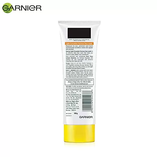 Garnier Skin Naturals Light Complete Face Wash 100g - image 3