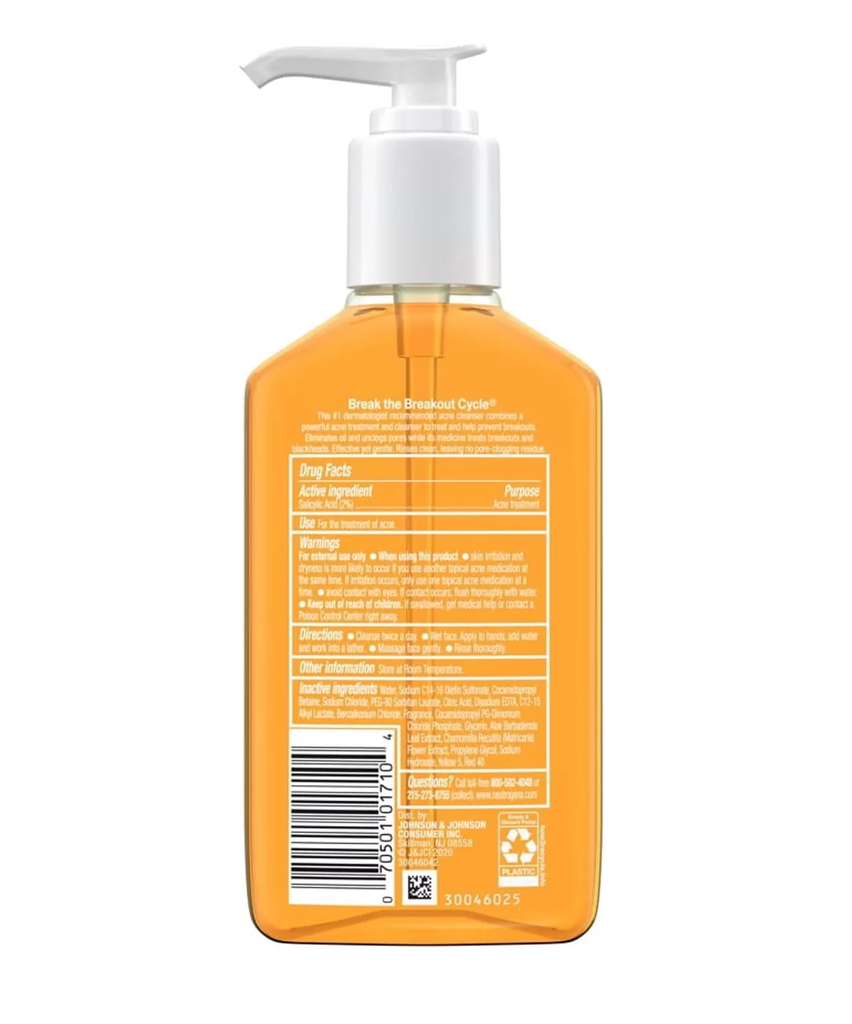Neutrogena Oil-Free Acne Wash 269ml Face Cleanser - image 2