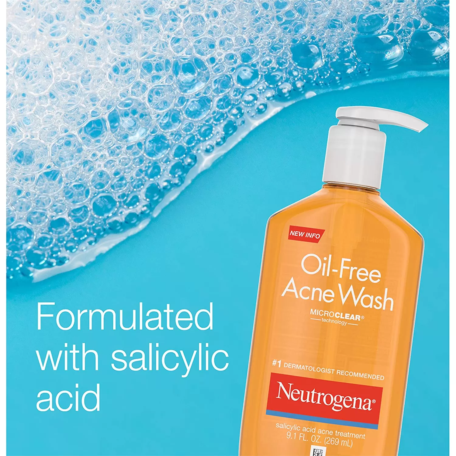 Neutrogena Oil-Free Acne Wash 269ml Face Cleanser - image 4