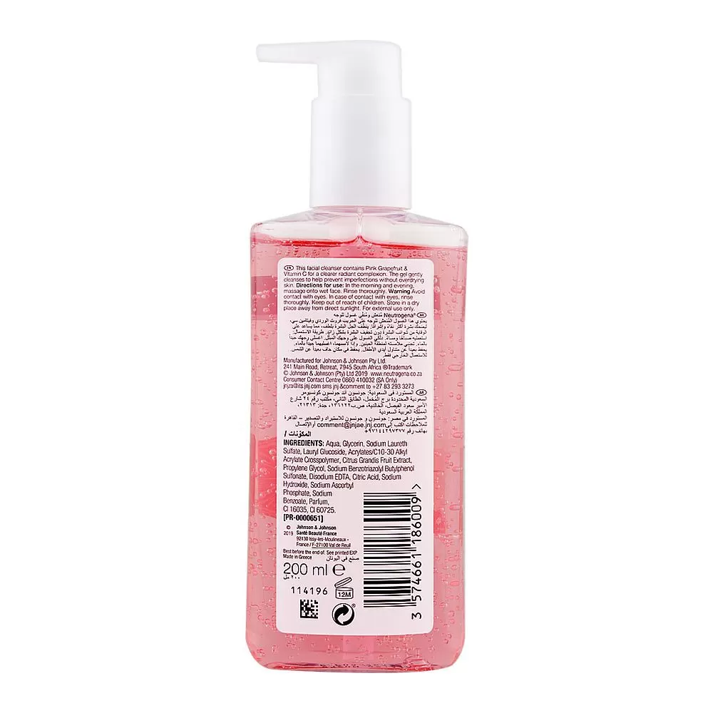 Neutrogena Fresh & Clear Pink Grapefruit Facial Wash - image 3