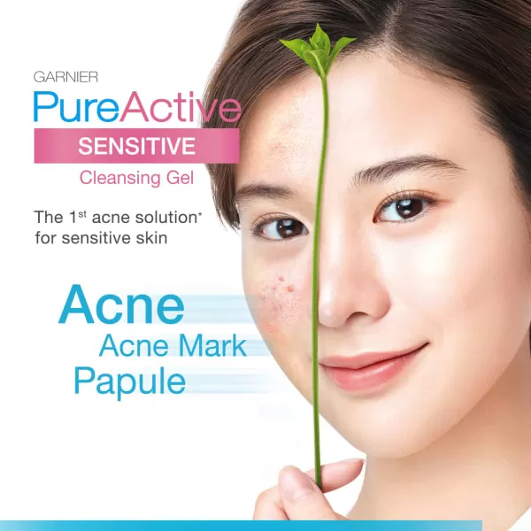 Garnier Pure Active Sensitive Anti Acne Cleansing Gel - image 5