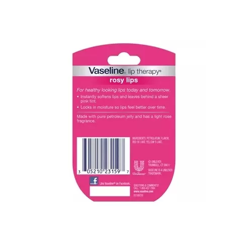 Vaseline Rosy Lip Therapy Tinted Lip Balm Mini - image 3