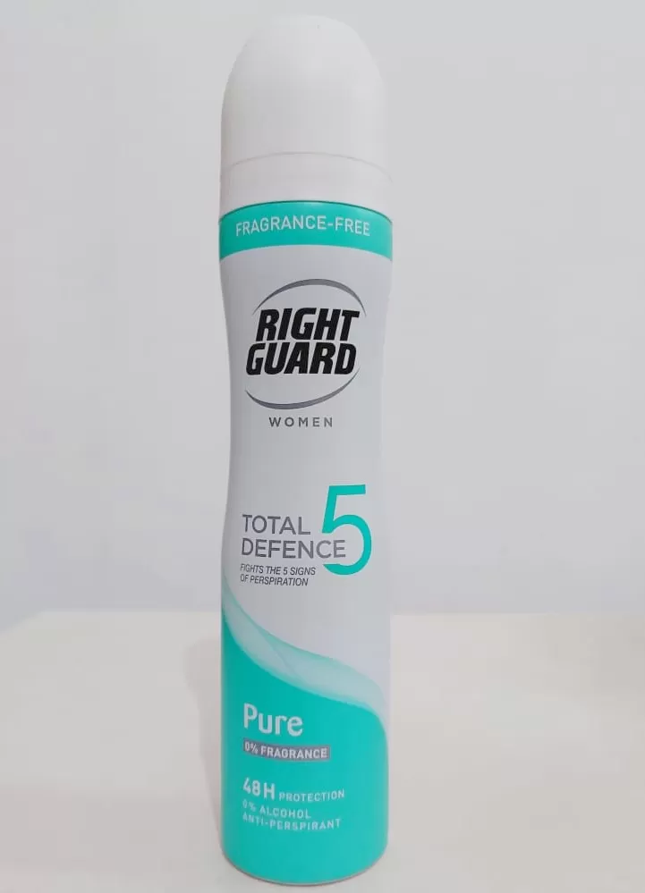 Right Guard Women Total Defence 5 Pure Deodorant 250ml - image 4
