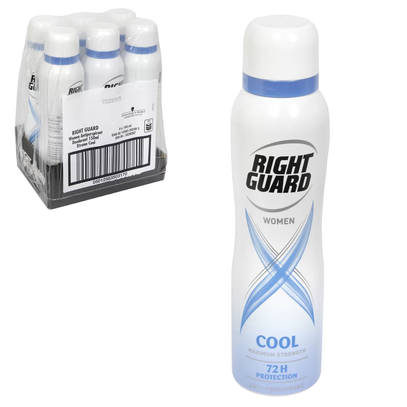 Right Guard Xtreme Cool 72H Deodorant Body Spray 150ml - image 4