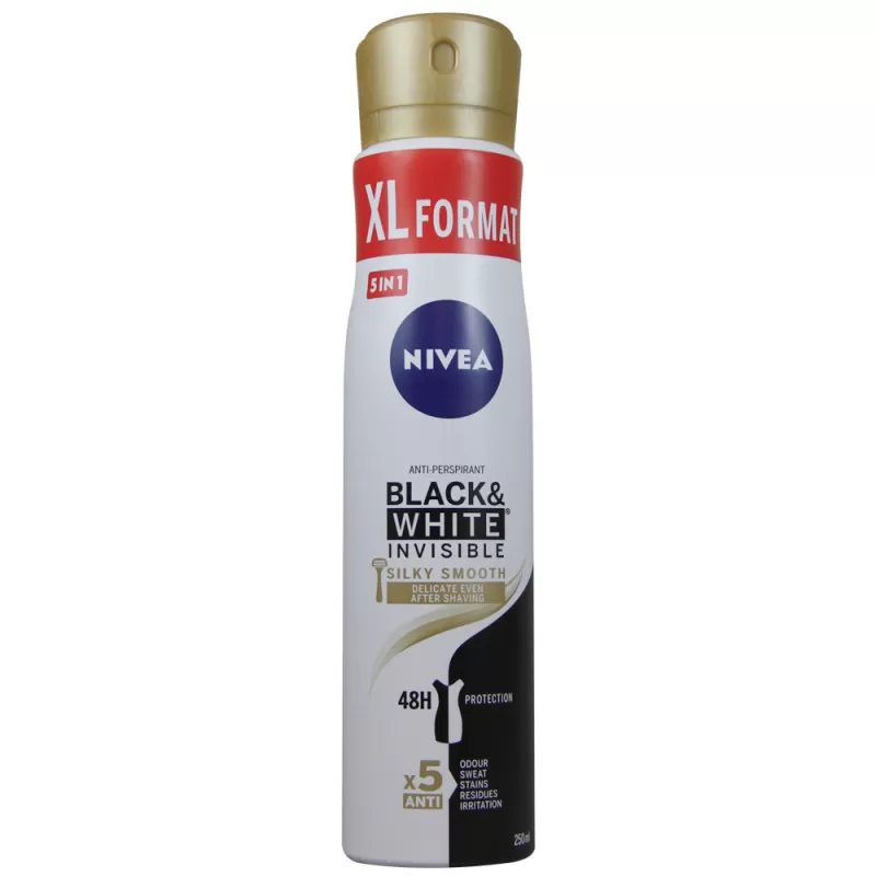 Nivea Invisible Black & White Female Deodorant Spray 48h - image 3