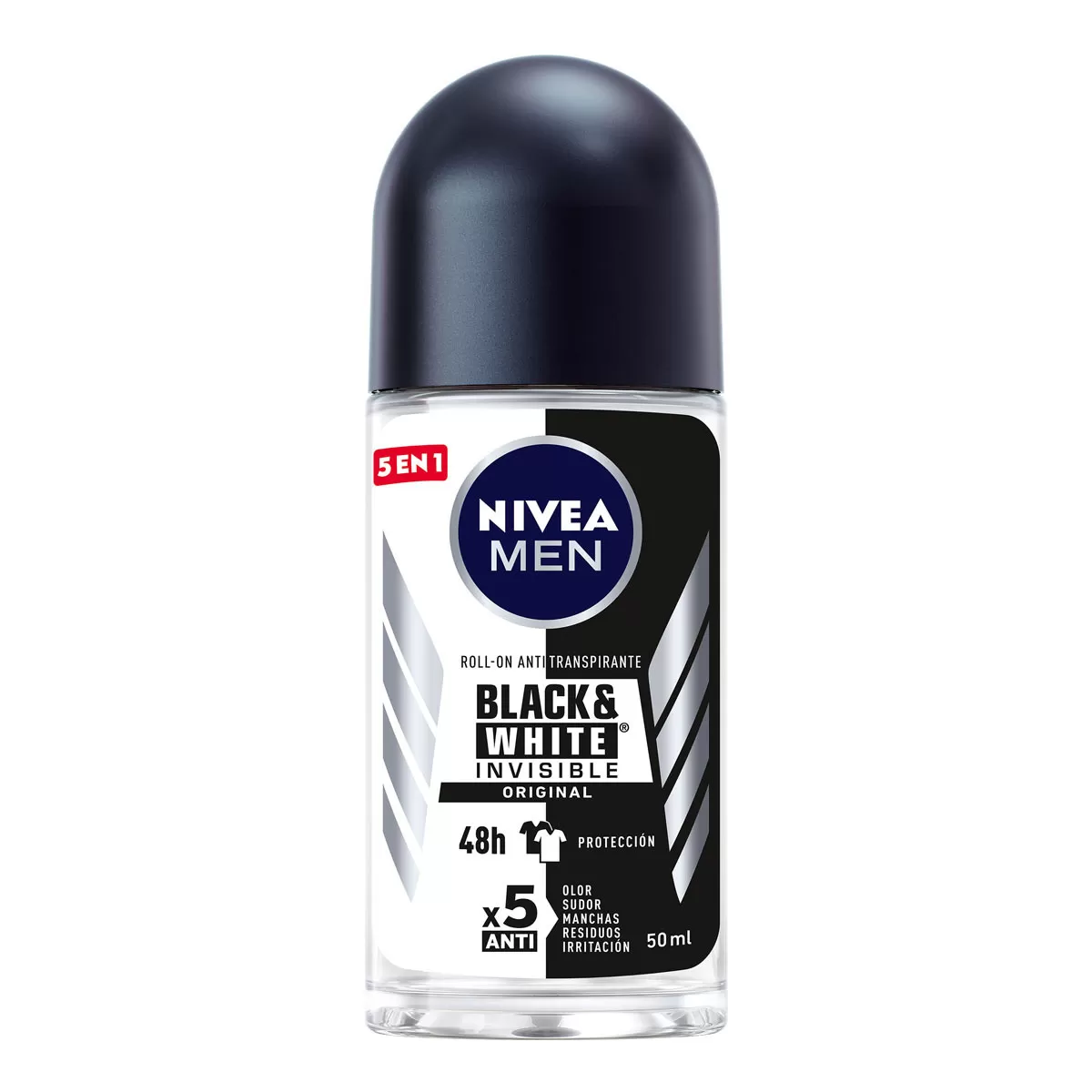 Nivea Men Roll On Black & White Clear 50ml Deodorant - image 2