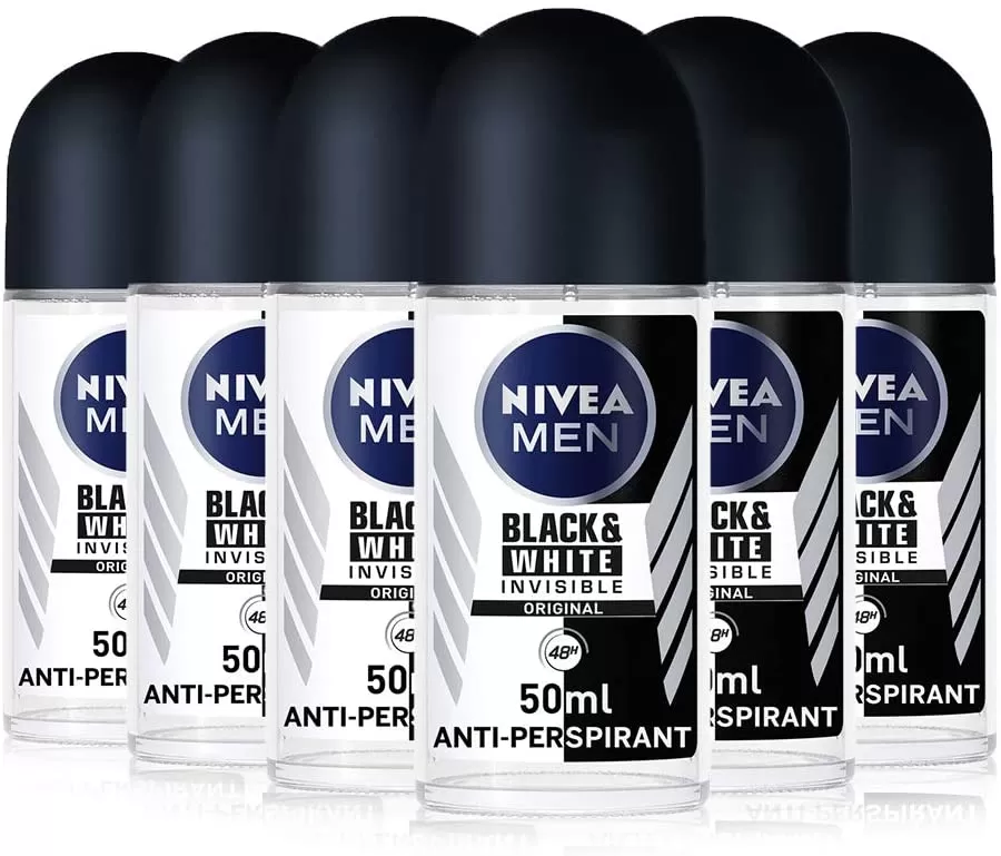 Nivea Men Roll On Black & White Clear 50ml Deodorant - image 3