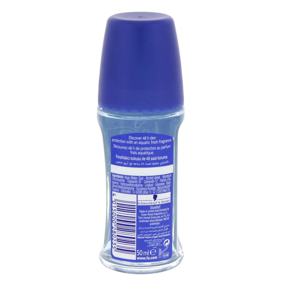 Fa Aqua Fresh Skin Roll On For Women 50ml Deodorant - image 3