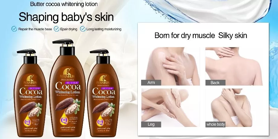 Roushun Brand Quality Pure Cocoa Body Lotion 400ml - image 2