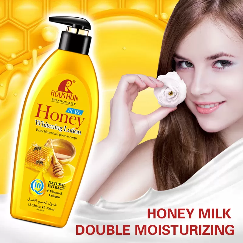 Roushun Brand Quality Pure Honey Body Lotion 400ml - image 5