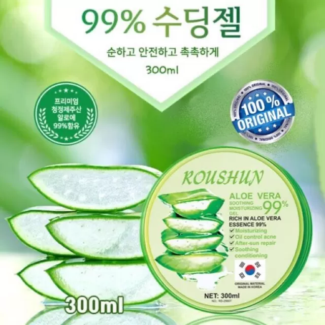 Roushun Soothing Moisture Aloe Vera Gel 99% 300ml - image 7