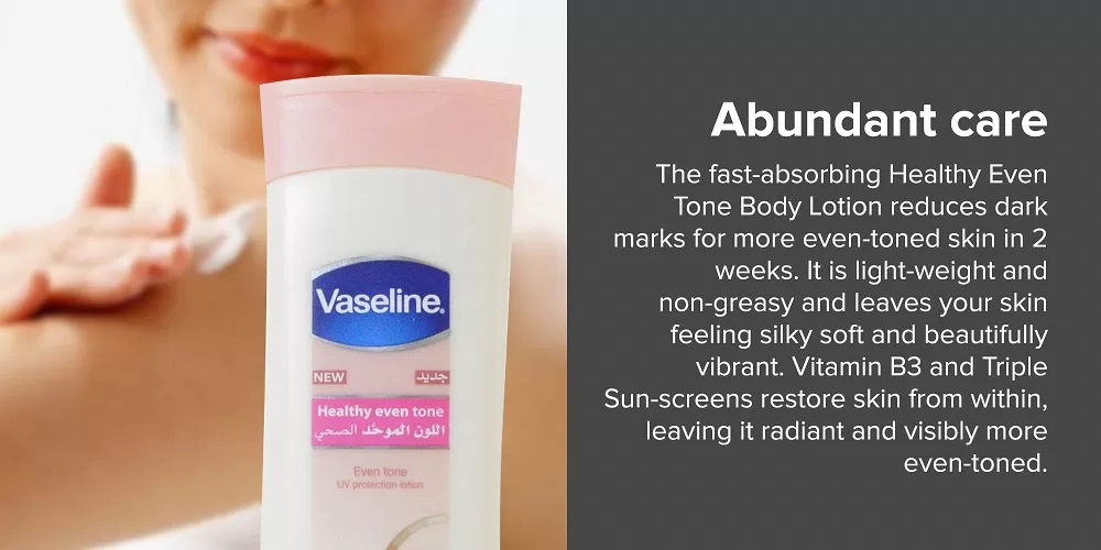 Vaseline Healthy Even Tone Body Lotion 400ml Sun Cream - image 3