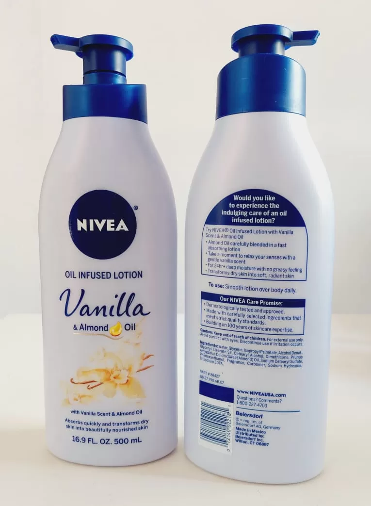 Nivea Oil Infused Body Lotion 500ml Vanilla & Almond Oil - image 4