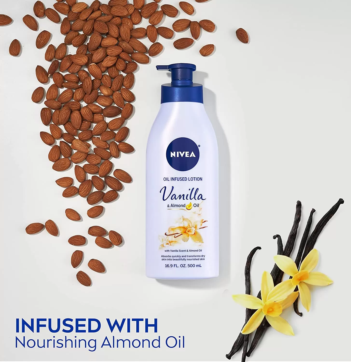 Nivea Oil Infused Body Lotion 500ml Vanilla & Almond Oil - image 7