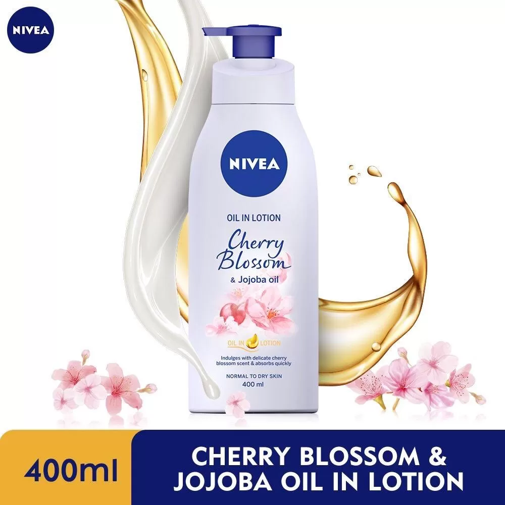 Nivea Cherry Blossom Body Lotion 400ml With Jojoba Oil - image 2