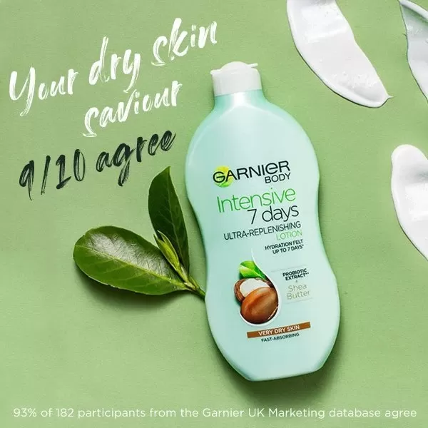 Garnier Shea Butter Body Lotion 400ml Moisturizing - image 3