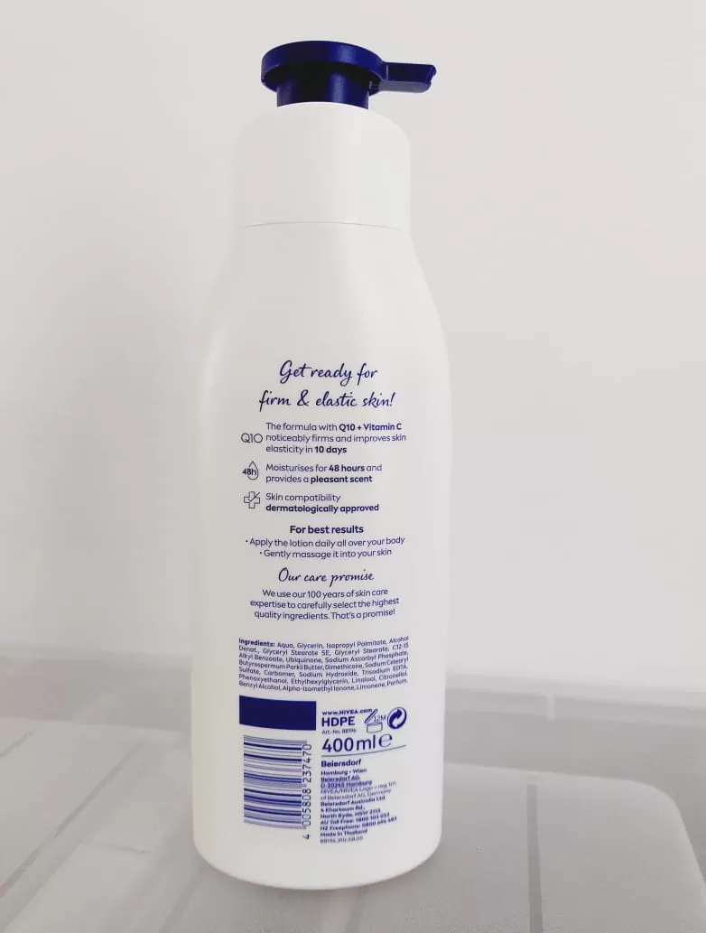 Nivea Firming Body Lotion Q10 Plus Vitamin C 400ml - image 3