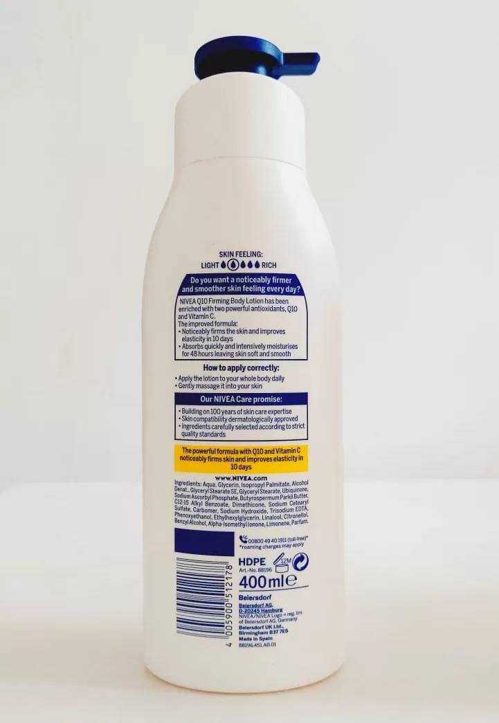 Nivea Firming Body Lotion Q10 + Vitamin C 400ml - image 2