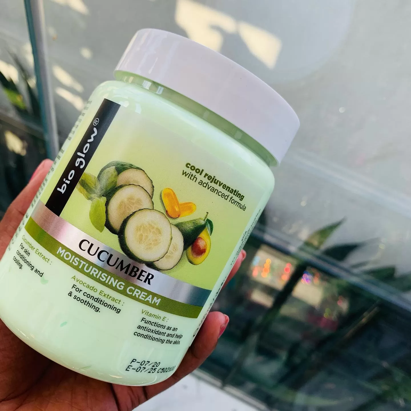 Bio Glow Cucumber Face & Body Moisturizing Cream 500ml - image 5