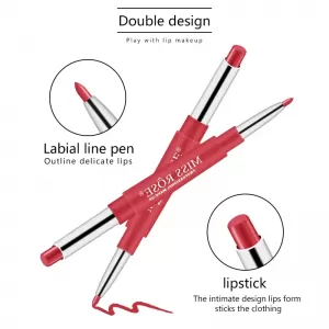 Miss Rose Multifunctional Lipstick Pen 6Pcs Multicolor
