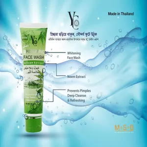 Yc Neem Face Wash 100ml Oil Control Deep Cleanse
