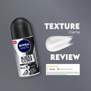 Nivea Men Roll On Black & White Clear 50ml Deodorant