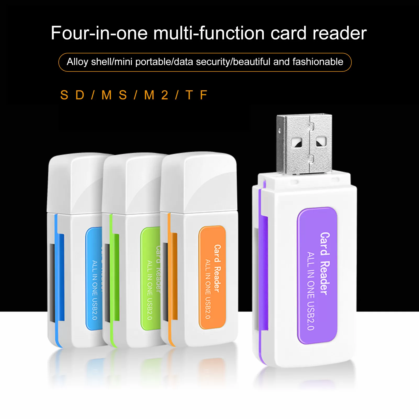4 In 1 Memory Card Reader USB 2.0 All In One - image 2