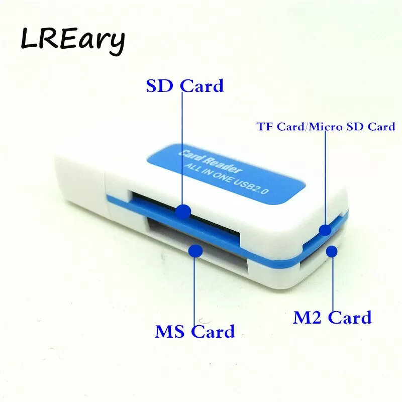4 In 1 Memory Card Reader USB 2.0 All In One - image 3
