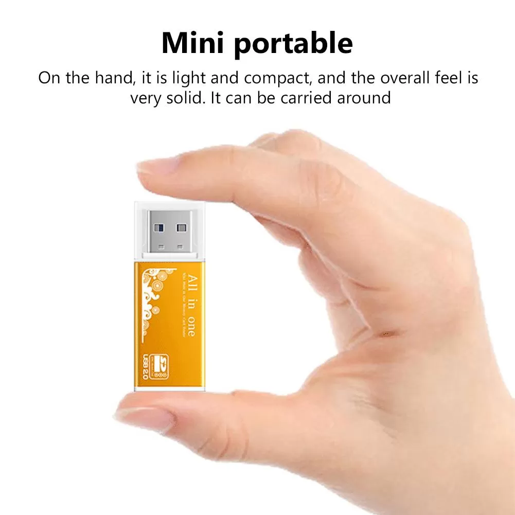 4 In 1 Memory Card Reader USB 2.0 All In One - image 4