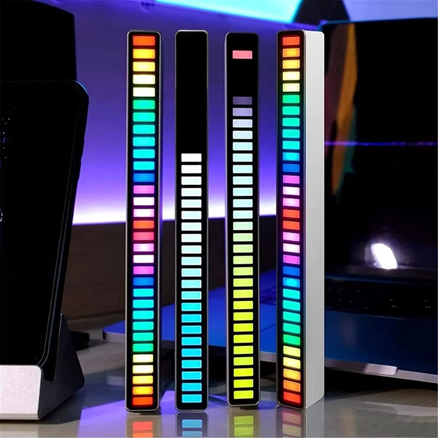 RGB acoustic pickup rhythm lamp USB car desktop LED - image 3