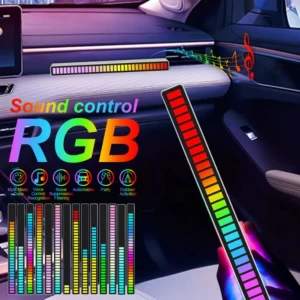 RGB acoustic pickup rhythm lamp USB car desktop LED