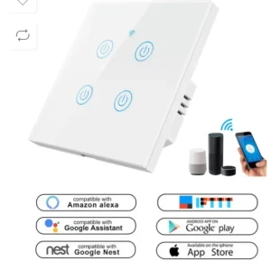 4gang smart wifi touch wall swich