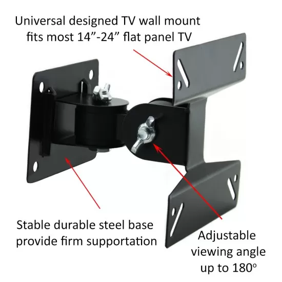 14-24 inch Full Motion LED LCD TV Wall Mount - image 3