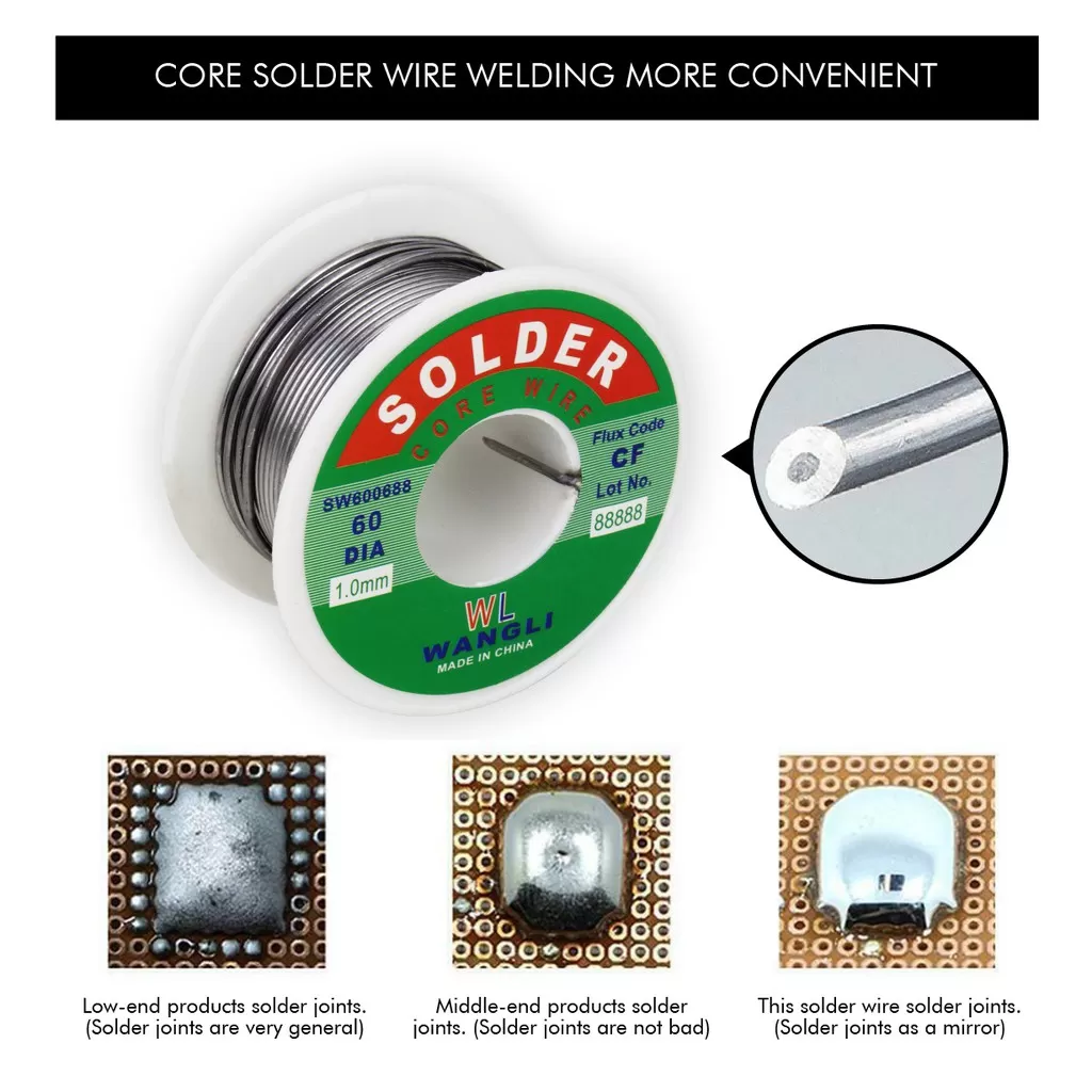 1mm Tin Lead Soldering Wire Flux Reel/Tube (30g) - image 4