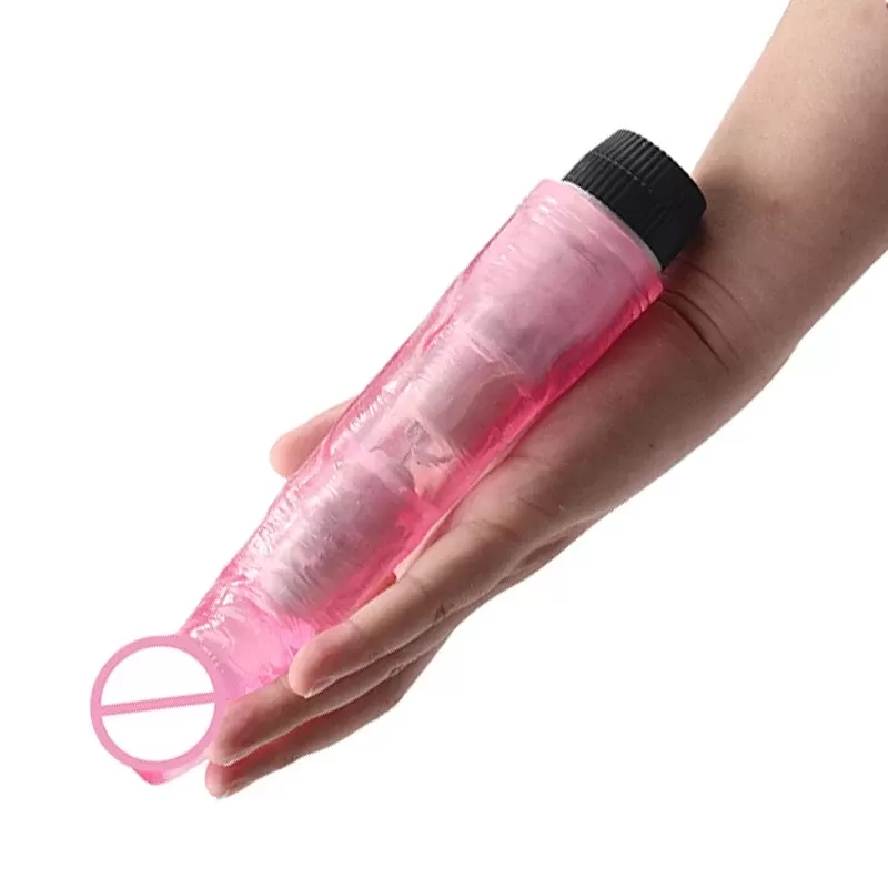 20cm Realistic Crystal Dildo Vibrators Multi Speed - image 2