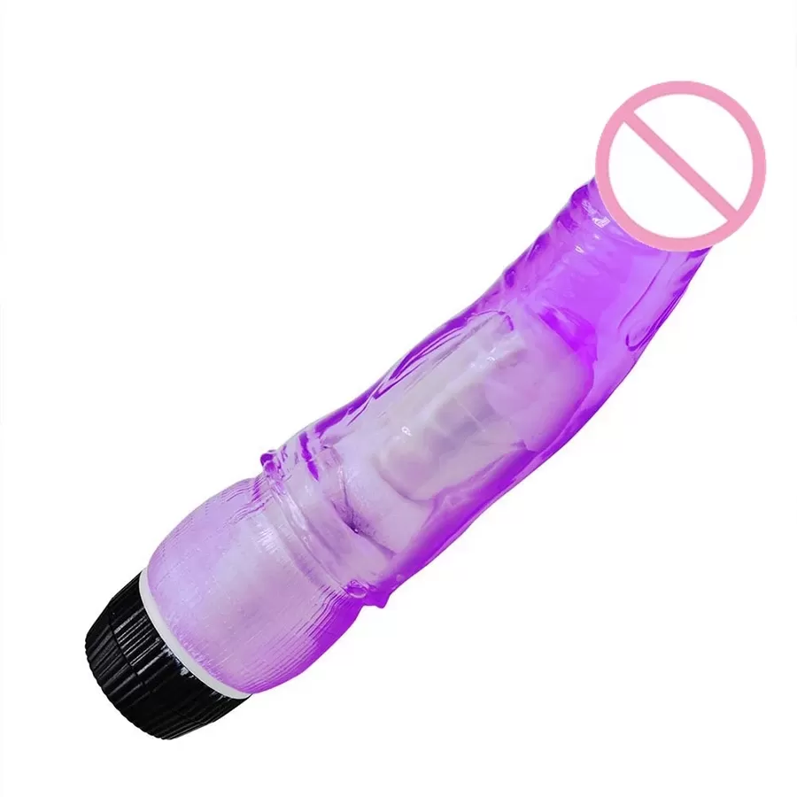 20cm Realistic Crystal Dildo Vibrators Multi Speed - image 9