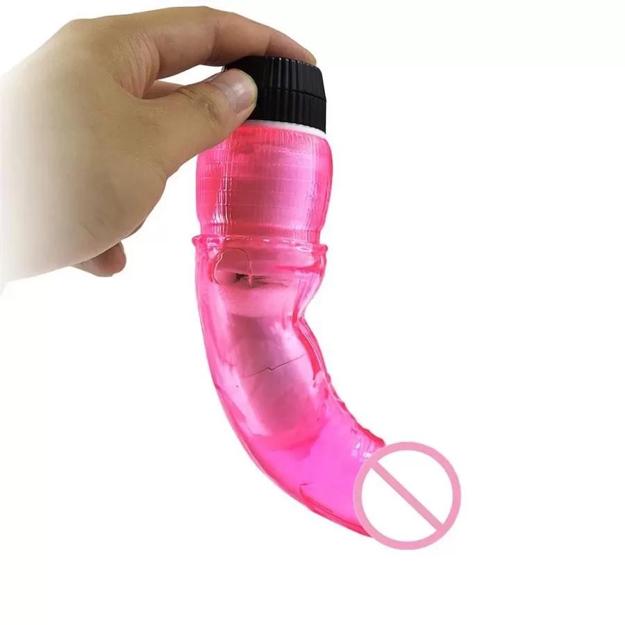 20cm Realistic Crystal Dildo Vibrators Multi Speed - image 8