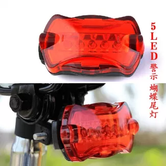 Bike light 5 LED Rear Tail light Bicycle safety - image 2